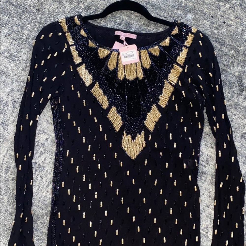 Calypso St Barth long beaded kaftan